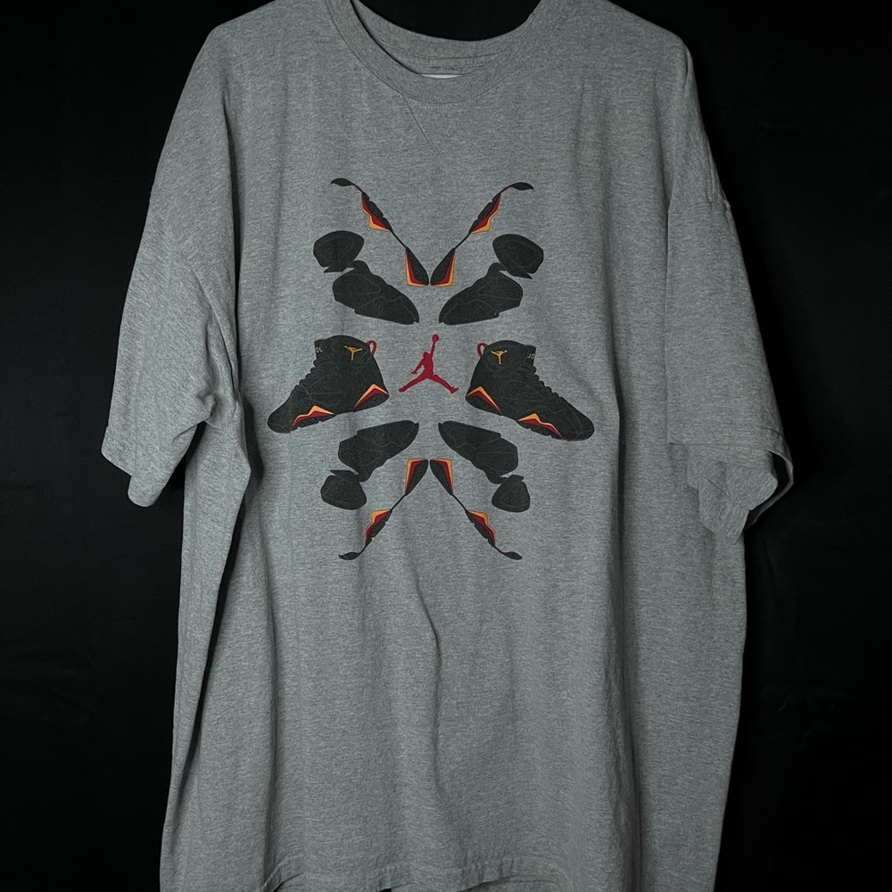 Jordan Men's Grey Graphic T-Shirt